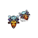 SR-2732-CO2 Sterling Silver Ring With Multi Stones Jewelry Bali Designs Inc 7
